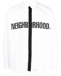 Camicia a maniche lunghe stampata nera di Neighborhood