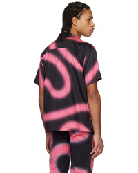Camicia a maniche lunghe stampata rosa di DOUBLE RAINBOUU