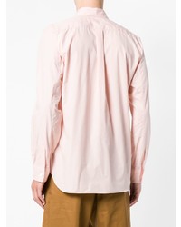 Camicia a maniche lunghe stampata rosa di Comme Des Garçons Shirt Boys