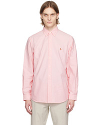 Camicia a maniche lunghe stampata rosa di Polo Ralph Lauren