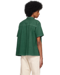 Camicia a maniche lunghe stampata verde oliva di Adish