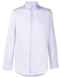 Camicia a maniche lunghe stampata viola chiaro di Etro
