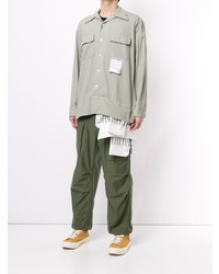 Camicia a maniche lunghe verde menta di Maison Mihara Yasuhiro