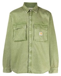 Camicia a maniche lunghe verde oliva di Carhartt WIP