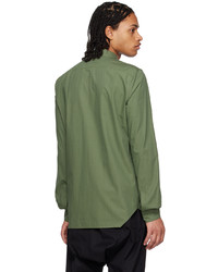 Camicia a maniche lunghe verde oliva di Rick Owens