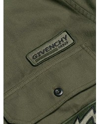 Camicia a maniche lunghe verde oliva di Givenchy