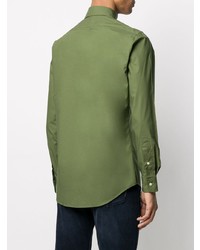 Camicia a maniche lunghe verde oliva di Polo Ralph Lauren
