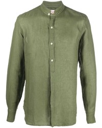 Camicia a maniche lunghe verde oliva di MC2 Saint Barth