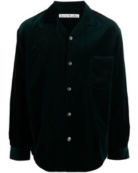 Camicia a maniche lunghe verde scuro di Acne Studios