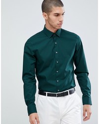Camicia a maniche lunghe verde scuro di Calvin Klein