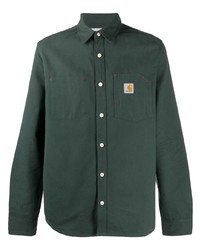 Camicia a maniche lunghe verde scuro di Carhartt WIP