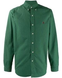Camicia a maniche lunghe verde di Polo Ralph Lauren