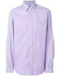 Camicia a maniche lunghe viola chiaro di Ralph Lauren