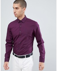 Camicia a maniche lunghe viola di Calvin Klein