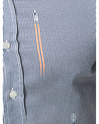 Camicia a righe verticali azzurra di Etro