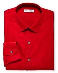 Camicia a righe verticali rossa