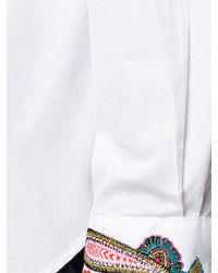 Camicia con stampa cachemire bianca di Paul Smith