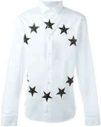 Camicia con stelle bianca