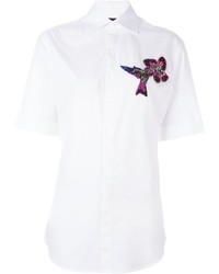 Camicia decorata bianca di Dsquared2