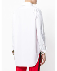 Camicia decorata bianca di Alberta Ferretti