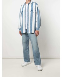 Camicia di jeans a righe verticali blu di Levi's