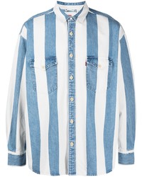 Camicia di jeans a righe verticali blu di Levi's