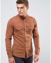 Camicia di jeans arancione di Asos