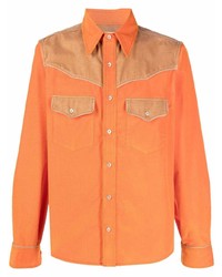 Camicia di jeans arancione di Marni