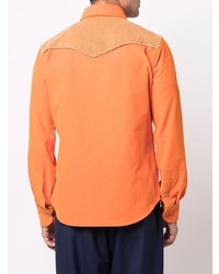 Camicia di jeans arancione di Marni