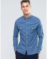 Camicia di jeans azzurra di Asos