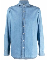Camicia di jeans azzurra di Borrelli