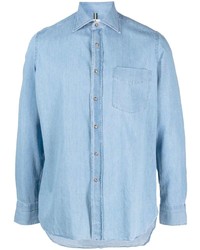 Camicia di jeans azzurra di Borrelli