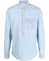 Camicia di jeans azzurra di Brunello Cucinelli