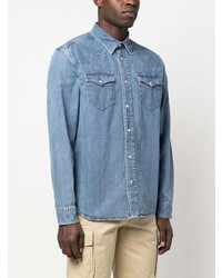 Camicia di jeans azzurra di Woolrich