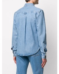 Camicia di jeans azzurra di Ami Paris