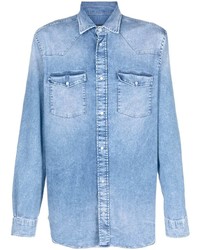 Camicia di jeans azzurra di Dondup