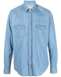 Camicia di jeans azzurra di Drumohr