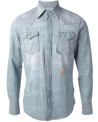 Camicia di jeans azzurra di Hydrogen