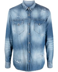 Camicia di jeans azzurra di John Richmond