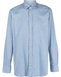 Camicia di jeans azzurra di Lardini