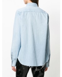 Camicia di jeans azzurra di Saint Laurent