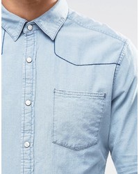 Camicia di jeans azzurra di Esprit