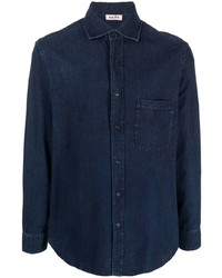 Camicia di jeans blu scuro di Alberto Biani