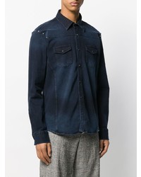Camicia di jeans blu scuro di Karl Lagerfeld
