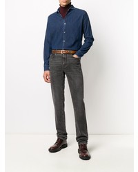 Camicia di jeans blu scuro di Jacob Cohen
