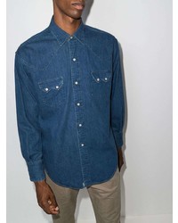 Camicia di jeans blu scuro di orSlow