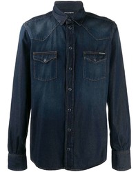Camicia di jeans blu scuro di Dolce & Gabbana