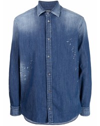 Camicia di jeans blu scuro di Dondup