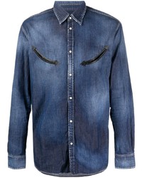 Camicia di jeans blu scuro di DSQUARED2