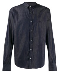 Camicia di jeans blu scuro di Emporio Armani